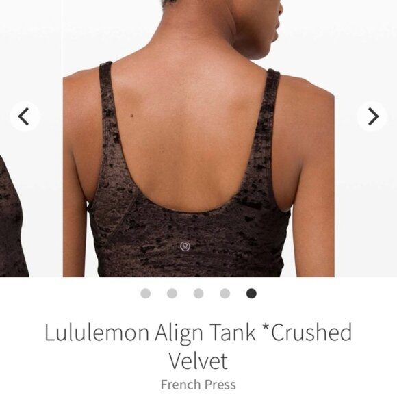 Lululemon size 8 special edition align tank crushed velvet - Picture 7 of 7